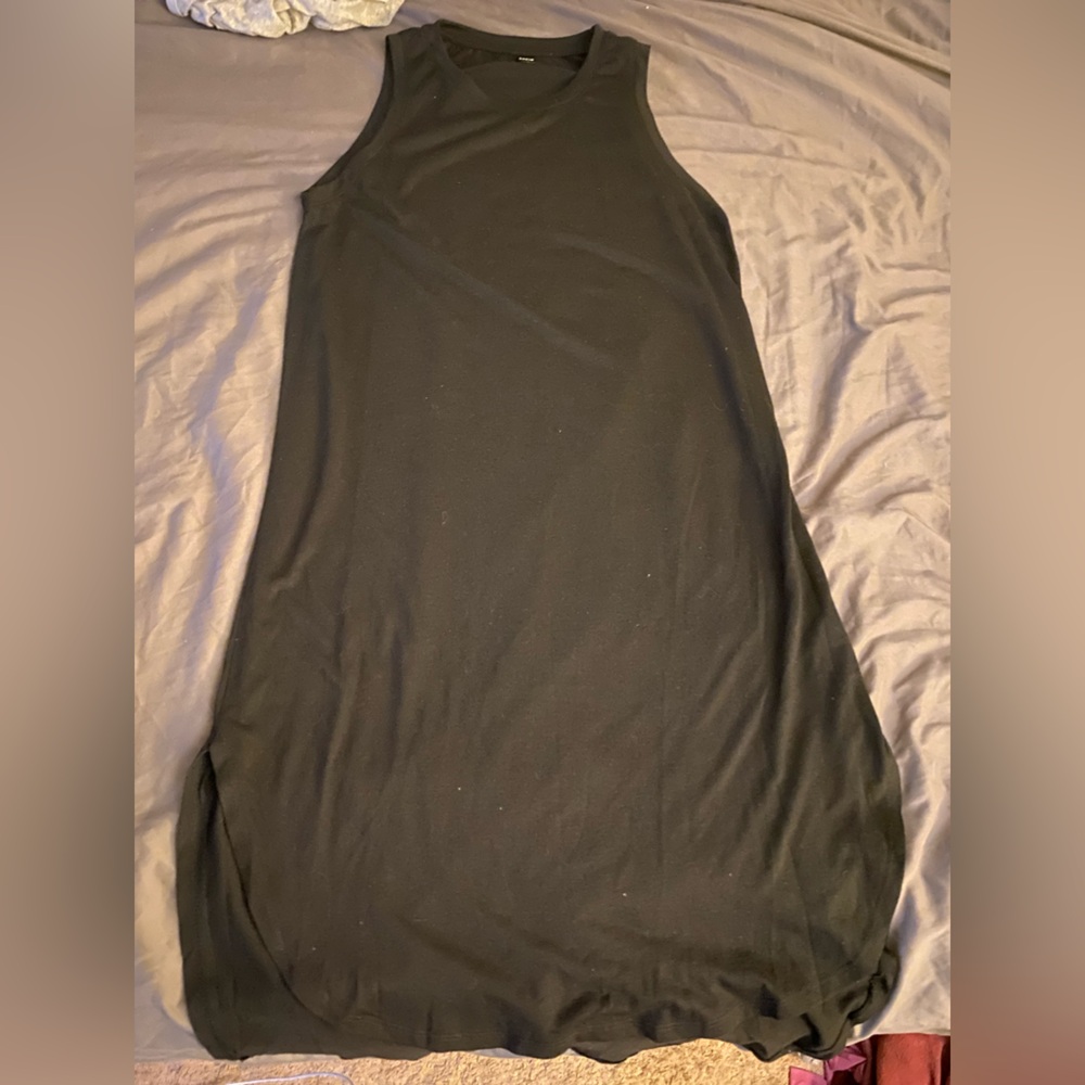 SHEIN black high low sleevelesss dress